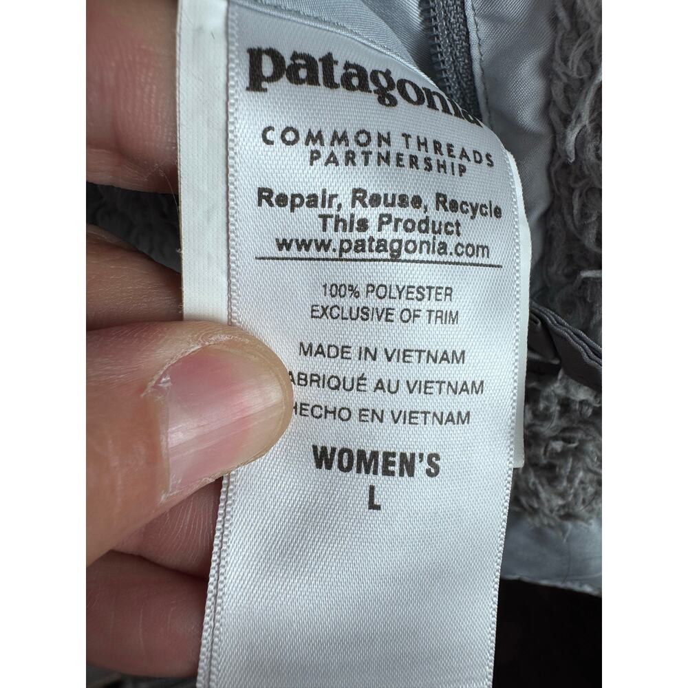 Patagonia Los Gatos Hooded Reversible Grey Vest Womens Size Large - Picture 7 of 8